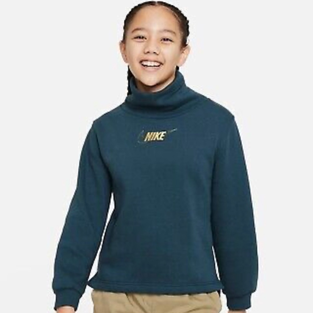 Nike‎ Sportswear Club Fleece Unisex Long Sleeve Funnel Neck Sweatshirt Size XL